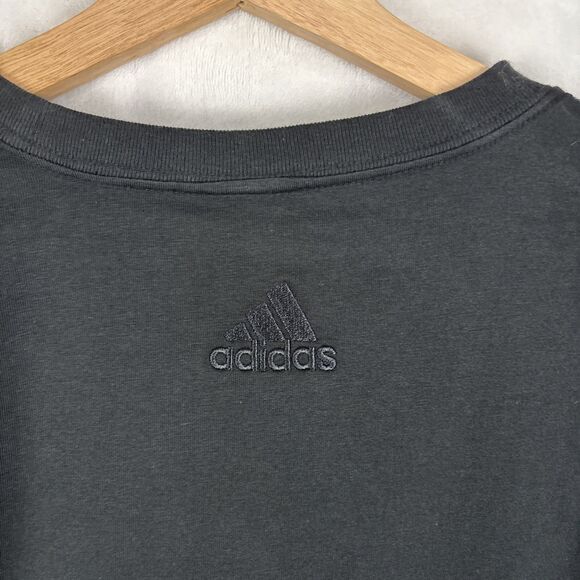 Adidas Essentials Big LOGO SJ Shirts Run Black Tee IC9308 Sz Medium Tall MT NWT - Picture 4 of 5